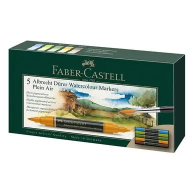 Marqueur aquarellable Albrecht Dürer Set 5 feutres Plein air - Faber-Castell Offre Du Jour