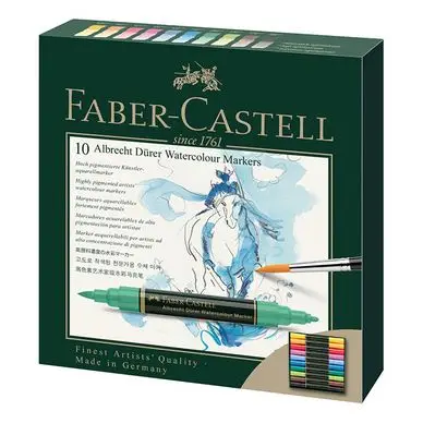 Marqueur aquarellable Albrecht Dürer Set 10 feutres - Faber-Castell Solde