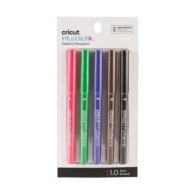Marqueur Encre Infusible #1 pointe Moyenne 1.0 Set 5 pcs - Cricut Prix Choc