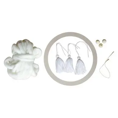 Vente Directe Kit Couronne de Noël en laine Ø 25 cm - CTOP