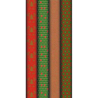 Acheter En Ligne Papier cadeau kraft Dalécarlie Rouge 2 x 0,7 m - Clairefontaine