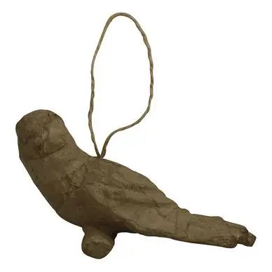 Perroquet à suspendre en papier mâché 10,5 cm - Décopatch Authentique