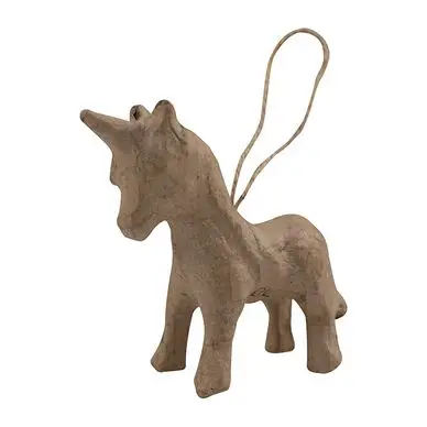 Licorne à suspendre en papier mâché 9,5 cm - Décopatch Prix Bas