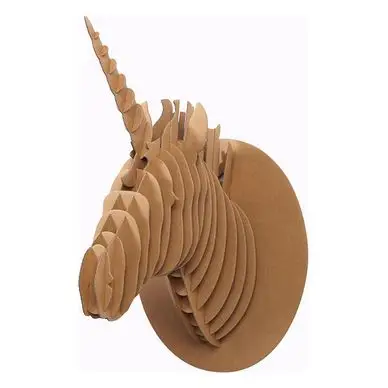 Trophée en carton Licorne 40 x 26 x 20 cm - Graine Créative Nouveauté