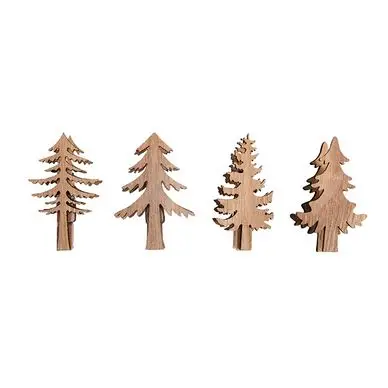 Pince Sapin de noël en bois 4 pcs - Rayher Prix Réduit