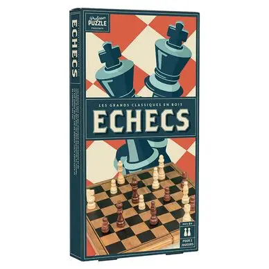 Jeu d'échecs en bois Vintage - Professor Puzzle Solde
