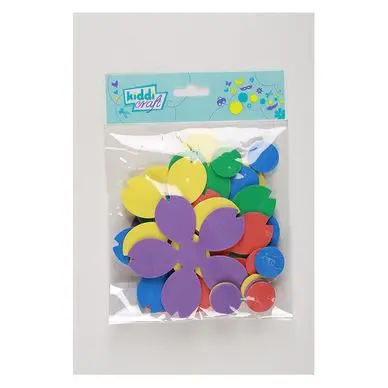 Formes en mousse Maxi fleurs 10 pcs - Kiddi craft Populaire