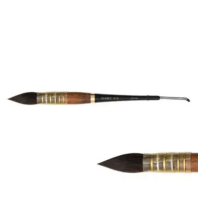 Dernier Modèle Pinceau à lavis en Petit Gris Pur série 6234I - Isabey
