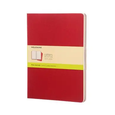 Cahier Pages Blanches 19 x 26 cm Rouge Canneberge Lot de 3 - Moleskine Prix Cassé