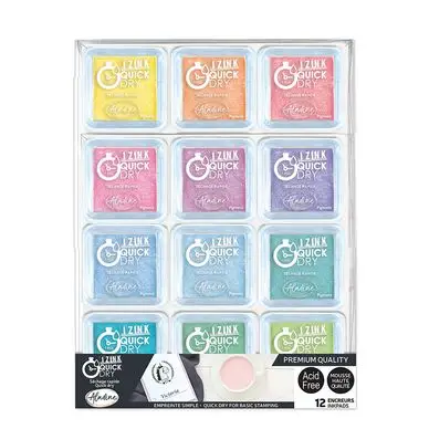 Encreur Izink Quick Dry Pastel 12 pcs - Aladine Must-Have