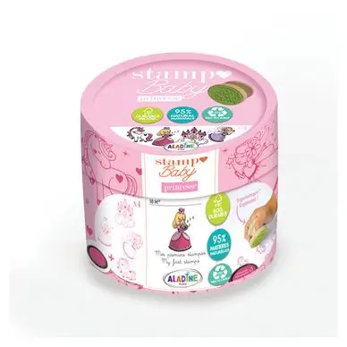 Tampon Bois Stampo Baby Eco-Friendly Princesse 5 pcs - Aladine Top Vente