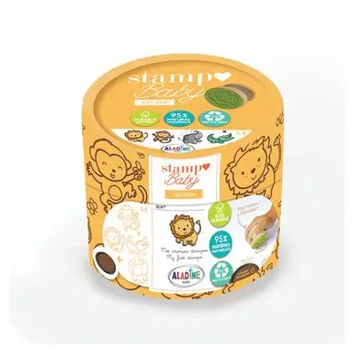 Tampon Bois Stampo Baby Eco-Friendly Savane 5 pcs - Aladine Acheter Direct