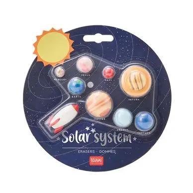 Gommes Système Solaire 9 pcs - Legami Expédition Rapide