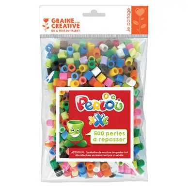 Perle à Repasser 10 mm XXL 500 pcs - Perlou Bon Marché