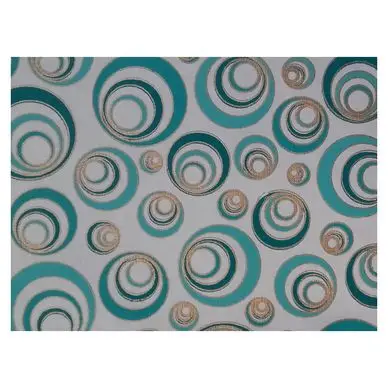 Commander Maintenant Papier indien 50 x 70 cm 120 g/m² Bindu Blanc Turquoise & Or - Esprit Papier