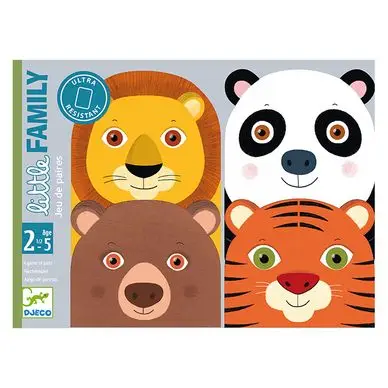 Jeu de cartes des tout-petits Little Family - Djeco Commander Vite
