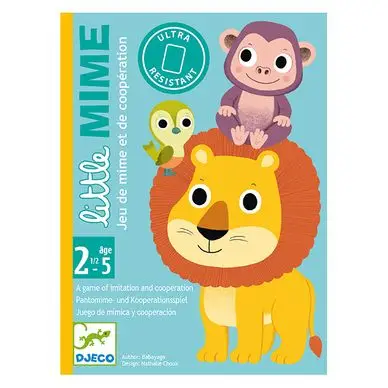 Jeu de cartes des tout-petits Little Mime - Djeco Jusqu'à Épuisement Des Stocks