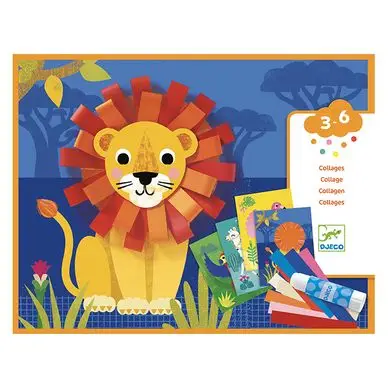 Collage des petits Avec des bouclettes - Djeco Achat Immédiat