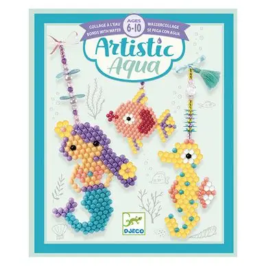 Promotion Saisonnière Activité collage Artistic aqua Marins - Djeco