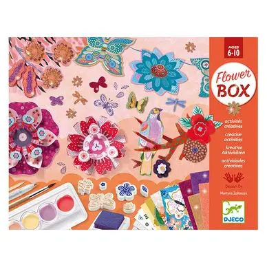 Coffret multi-activités Le jardin de fleurs - Djeco Commander Vite