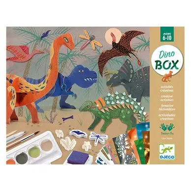 Haute Qualité Coffret multi-activités Le monde des dinosaures - Djeco