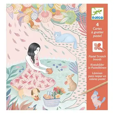 Cartes à gratter Le pique-nique - Djeco Promotion Saisonnière