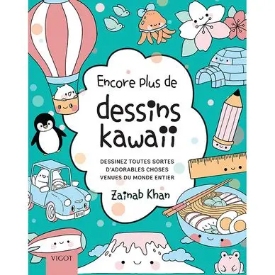 Paiement Sécurisé Livre Encore plus de petits dessins kawaii - Éditions Vigot