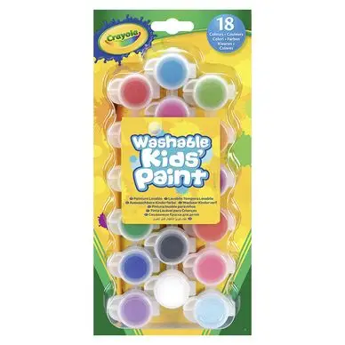 Peinture lavable 18 mini pots - Crayola Expédié Aujourd'hui