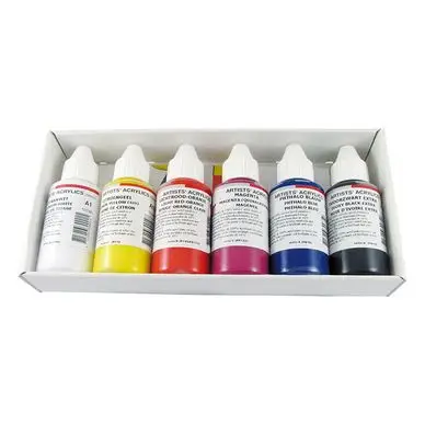 Peinture acrylique Extra-fine Set Introduction 6 x 100 ml - ARA Petit Prix