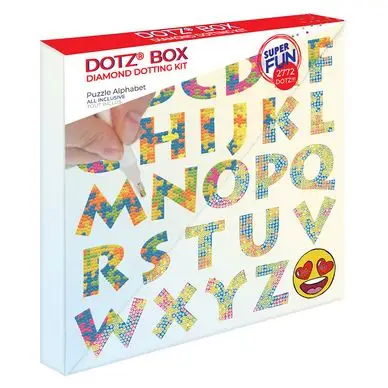 Broderie Diamant kit Dotz Box Enfant débutant Alphabet - Diamond Dotz Vente Directe