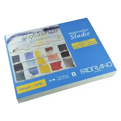 Bloc de papier 300 g/m² Grain Fin Watercolour 27 x 35 cm 75F - Fabriano Remise