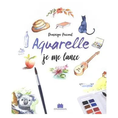 Vente Directe Livre Aquarelle je me lance - Marie Claire