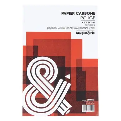Feuille de papier carbone 42 x 54 cm 2 pcs - Rougier&Plé Populaire