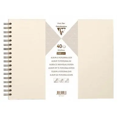 Album à personnaliser Irisé 40 feuilles 200 g/m² - Clairefontaine Quantité Limitée