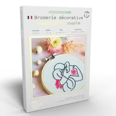 Kit savoir-faire Broderie décorative Femme Couple - French'Kits Dernier Modèle
