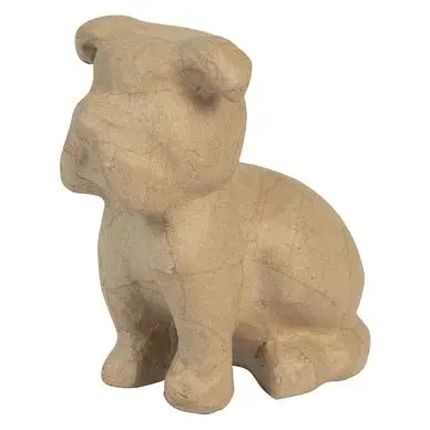 Bulldog assis 15 x 9,5 x 16 cm - Décopatch Authentique