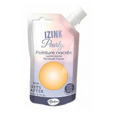 Peinture nacrée Izink Pearly 80 ml Or - Aladine Meilleur Choix