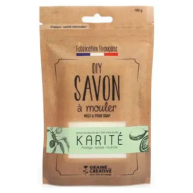 Pain de savon Karité 100 g - Graine Créative Livraison Express