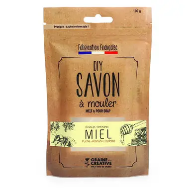 Pain de savon Miel 100 g - Graine Créative Certifié