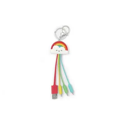 Câble de Recharge Multiple Porte-clés Rainbow - Legami Paiement Sécurisé