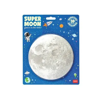 Populaire Lune Phosphorescente Autocollante ø 15 cm Super Moon - Legami