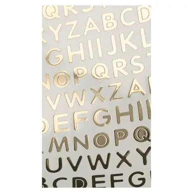 Autocollants Alphabet Or - Artemio Authentique