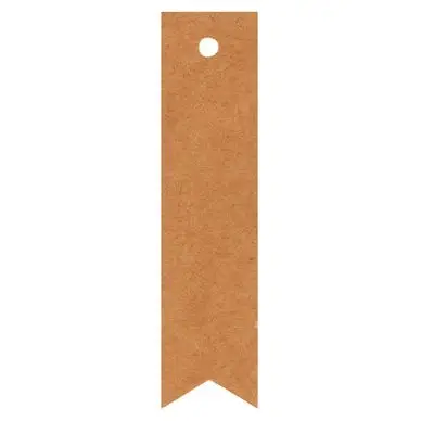 Étiquette 6 x 1.5 cm 50 pcs Kraft naturel - Artemio Dernier Modèle