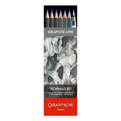 Crayon graphite aquarellable Technalo 7 pièces - Caran d'Ache Bon Plan