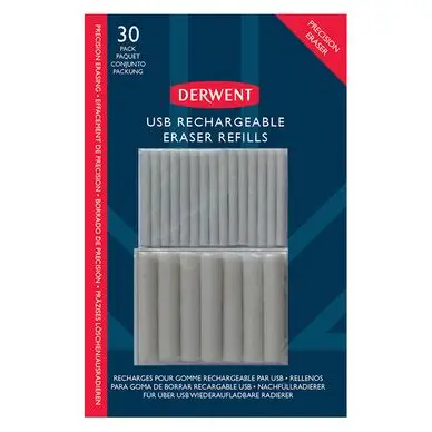 Recharge pour stylo-gomme USB - Derwent Haute Qualité