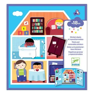 Stickers des petits La maison - Djeco Dernier Modèle