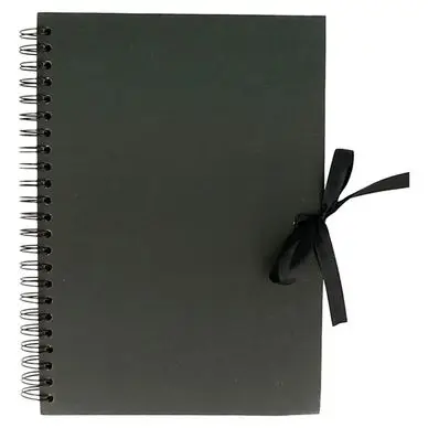Carnet spiralé A4 21 x 29.7 cm Kraft Noir - Artemio Meilleure Vente