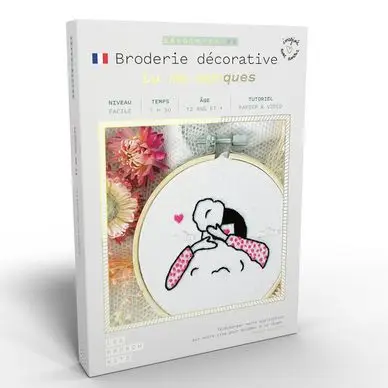 Kit savoir-faire Broderie décorative Tu me manques - French'Kits Retour Gratuit