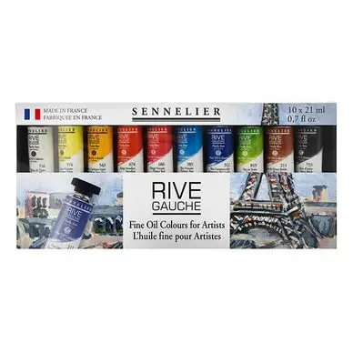 Vente Directe Peinture à l'huile fine Rive Gauche Set 10 x 21 ml - Sennelier
