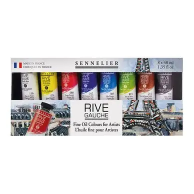 Nouvel Arrivage Peinture à l'huile fine Rive Gauche Set 8 x 40 ml - Sennelier